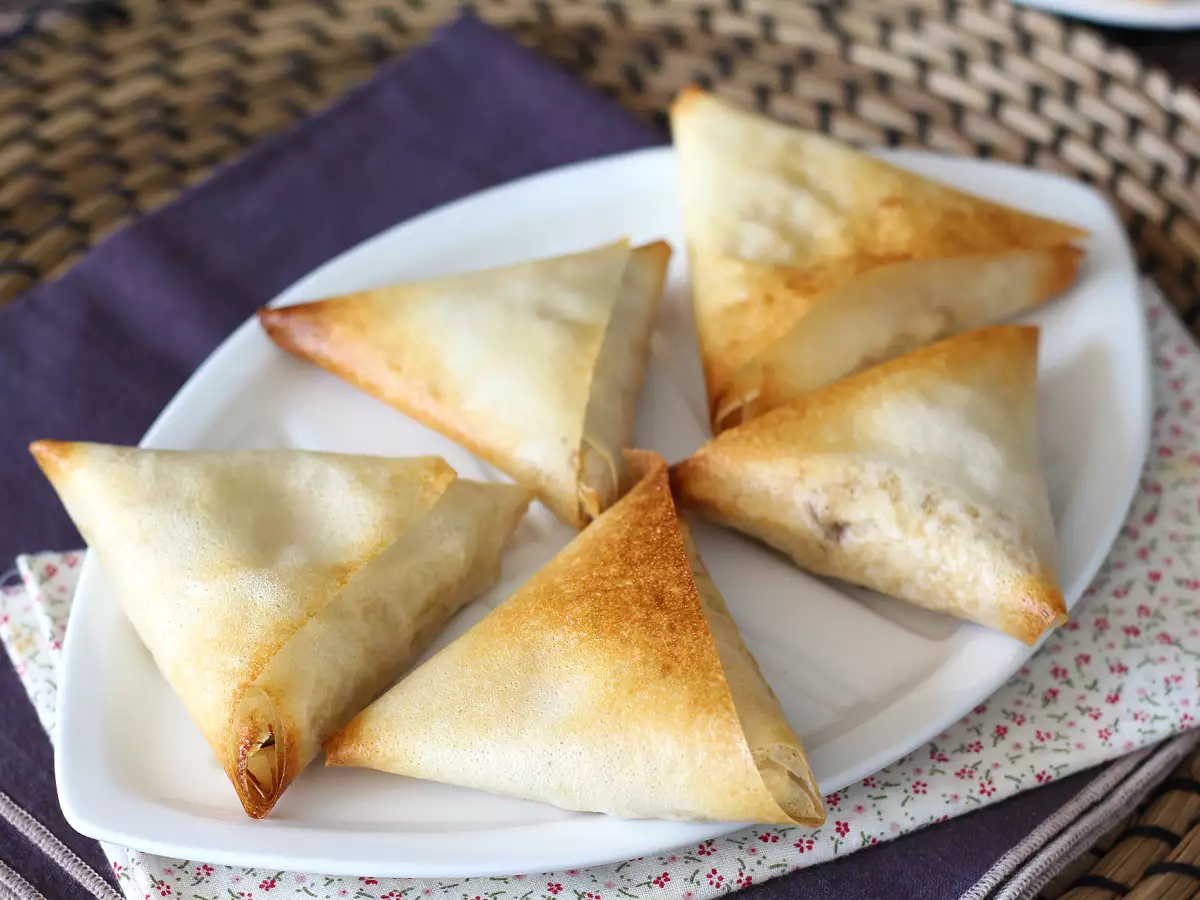 Opskrift Samoussas med makrel og fromage frais