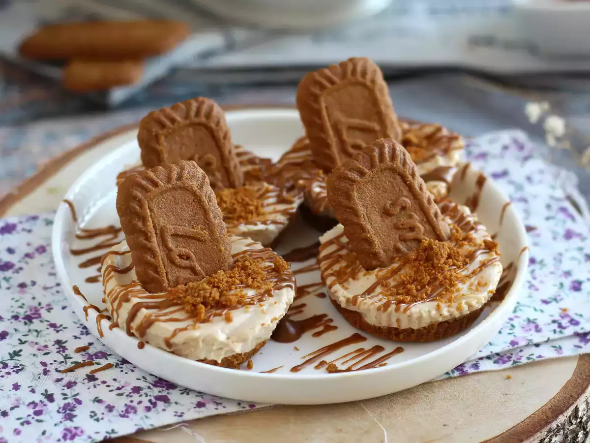 Opskrift No-bake cheesecakes med speculoos-kiks