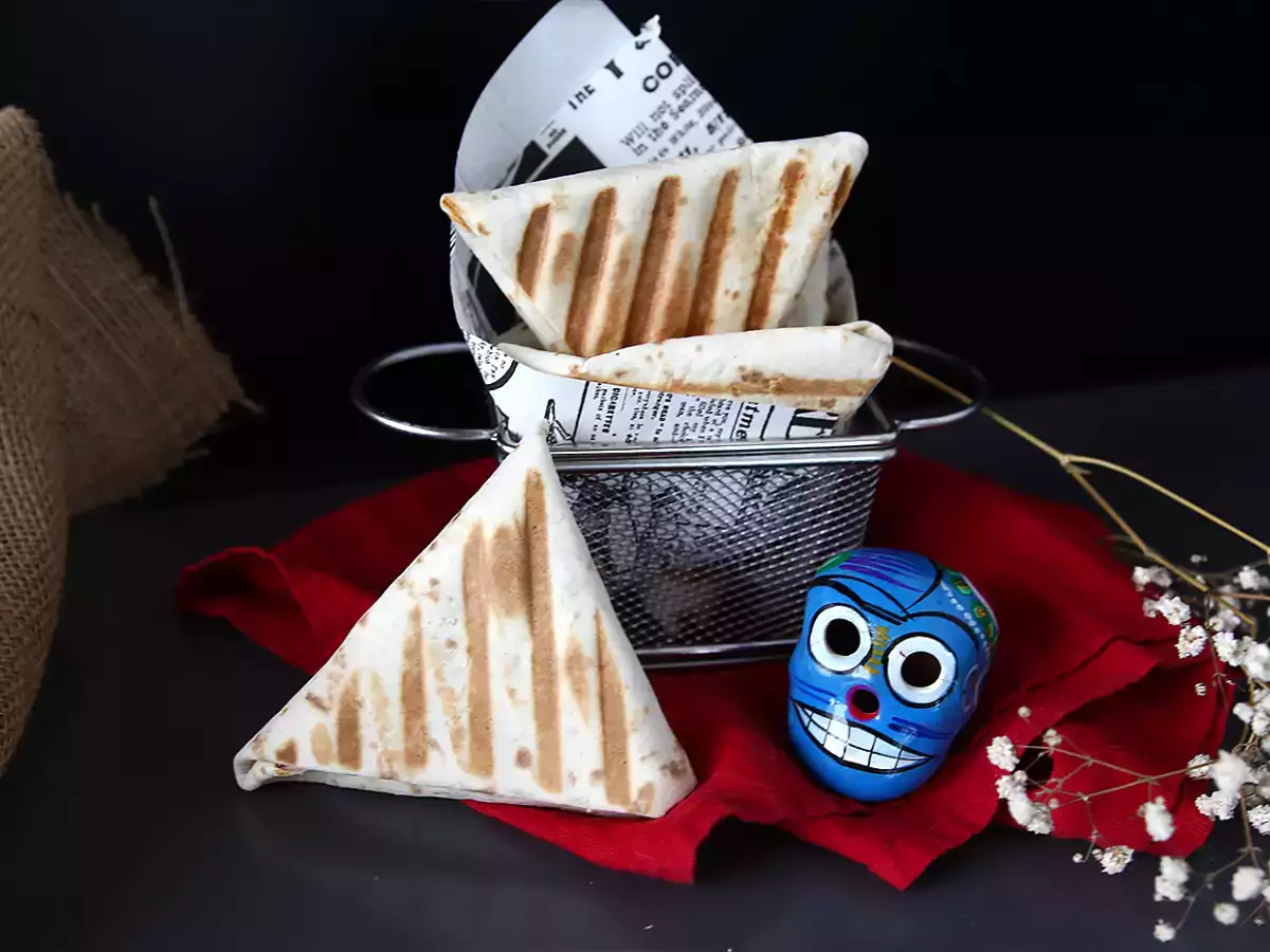 Opskrift Tacos med samosa af hakket kød