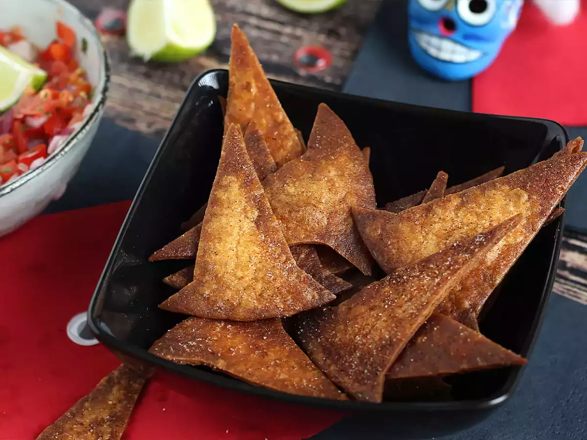 Opskrift Heksehatte af tortillachips