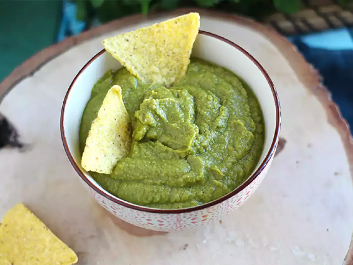 Opskrift Guacamole med ærter og lime