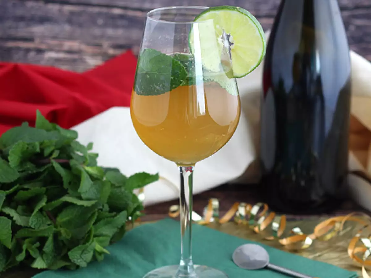 Opskrift Royal champagne mojito