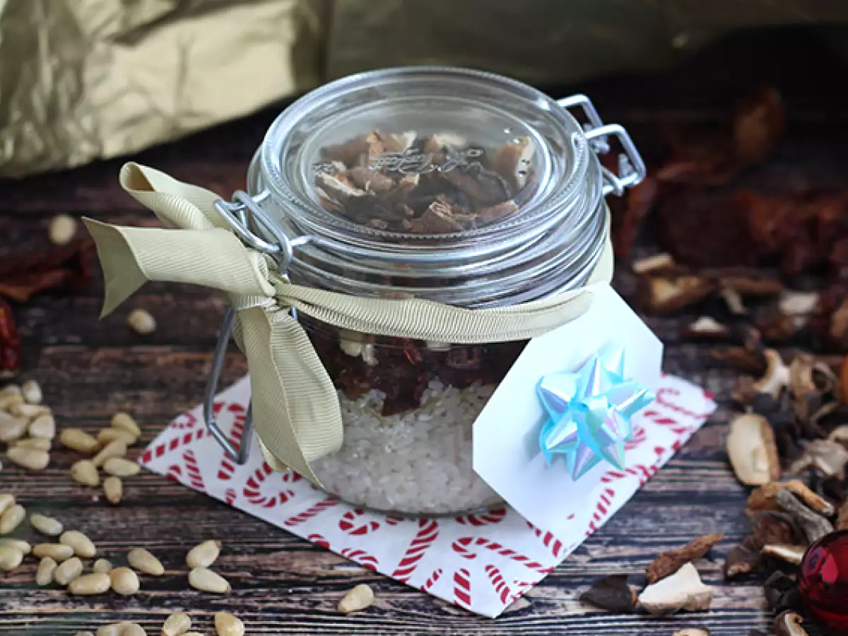 Opskrift Risottokit med svampe og soltørrede tomater