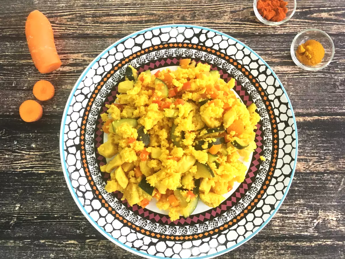 Opskrift Express couscous (kylling og grøntsager)