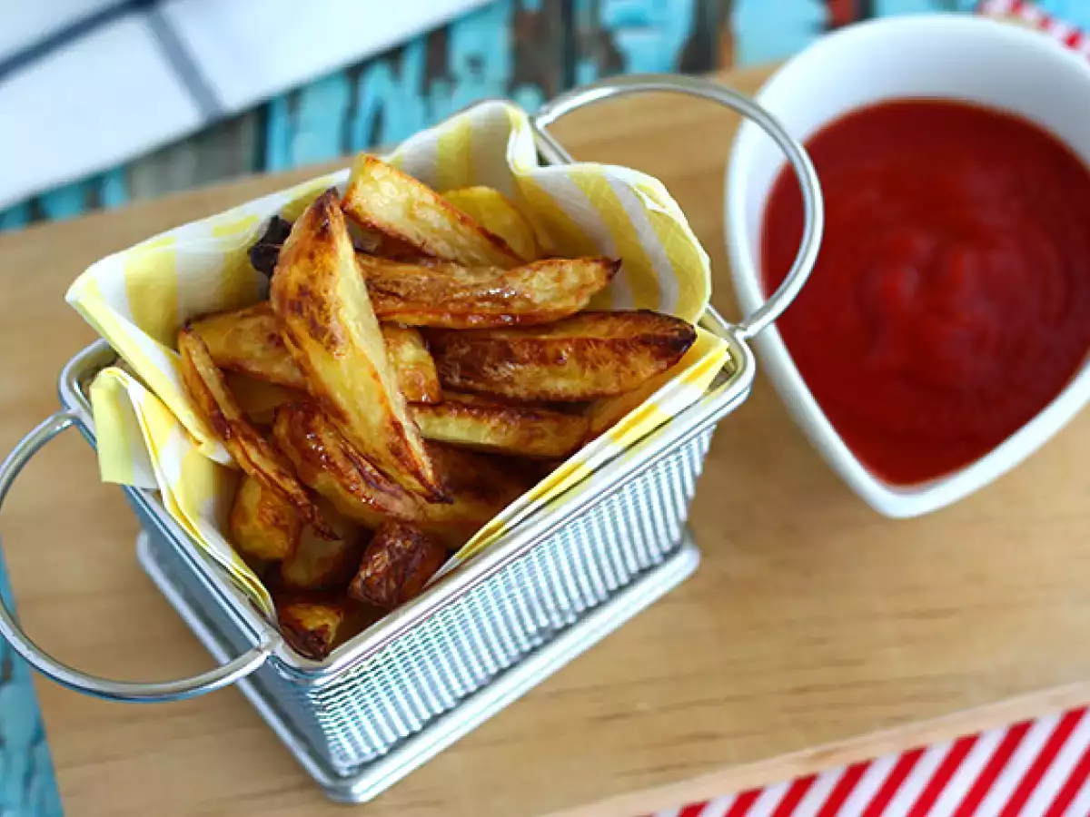 Opskrift Sprøde pommes frites fra ovnen
