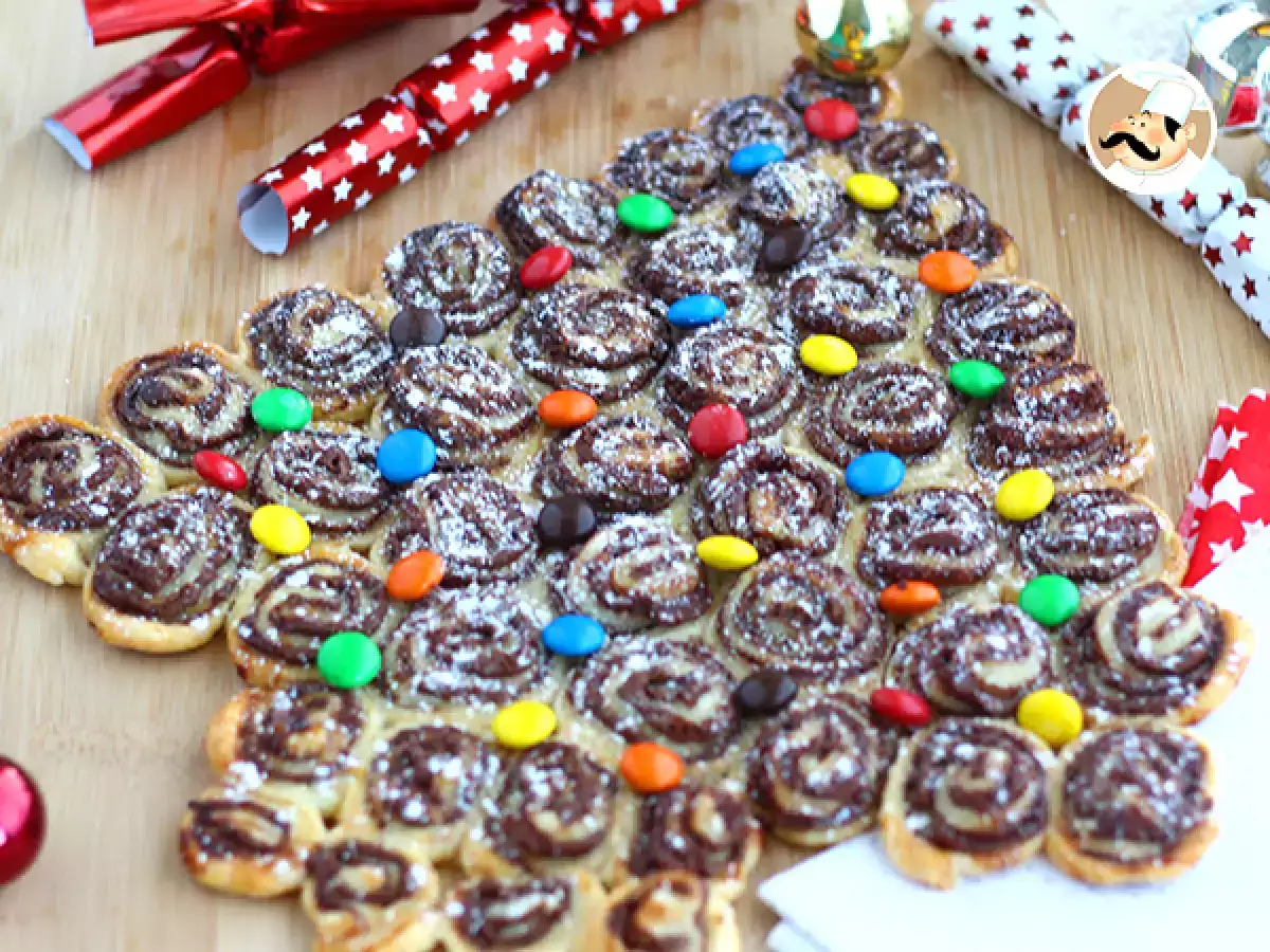 Opskrift Grantræ med nutella til at dele