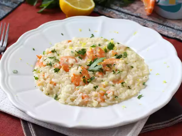 Opskrift Risotto med rejer og citron, en elegant og nem forret