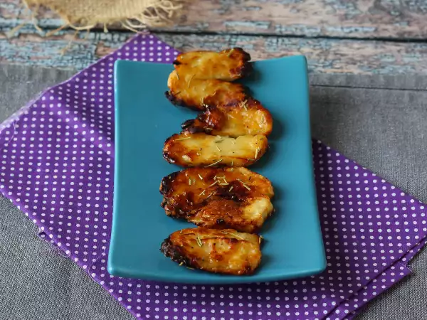 Opskrift Honninggrillet halloumi i airfryer
