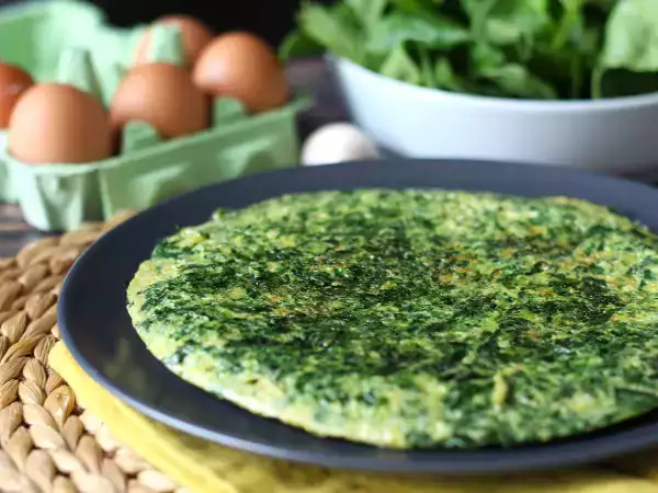 Opskrift Spinatomelet, den nemme og velsmagende vegetariske hovedret
