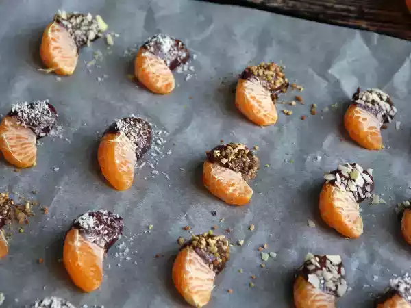Opskrift Klementiner med chokolade: en hurtig dessert, der er frisk og lækker!