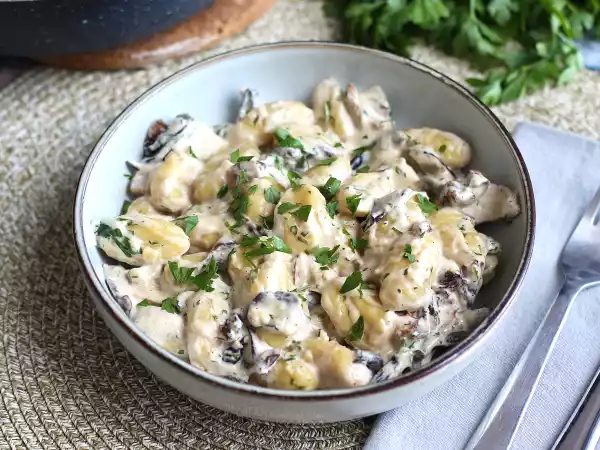 Opskrift Gnocchi med svampe, en velsmagende og nem forret