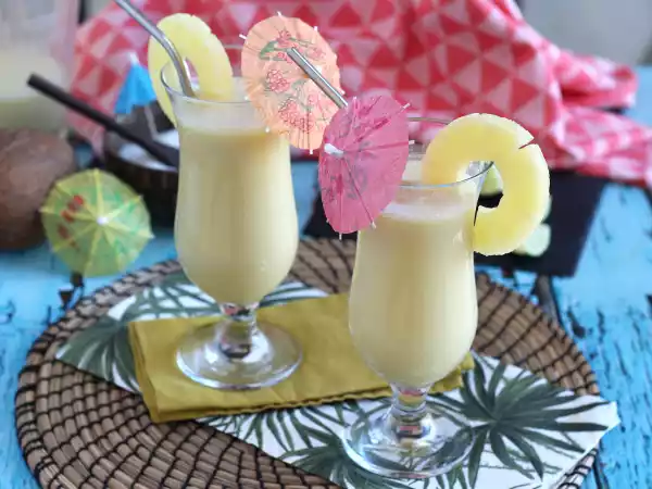 Opskrift Hurtig alkoholfri piña colada