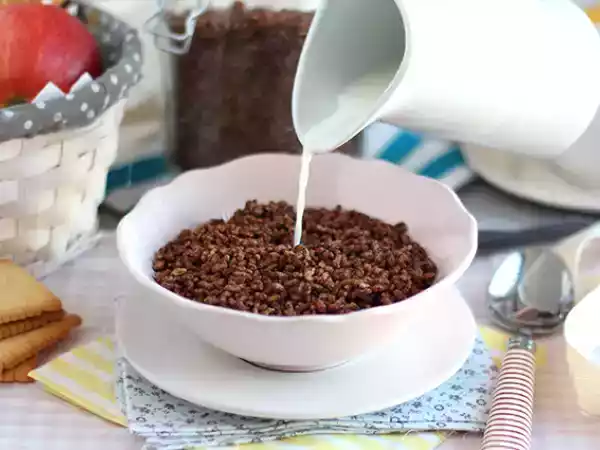 Opskrift Puffede ris med chokolade. kokosnødde-pops