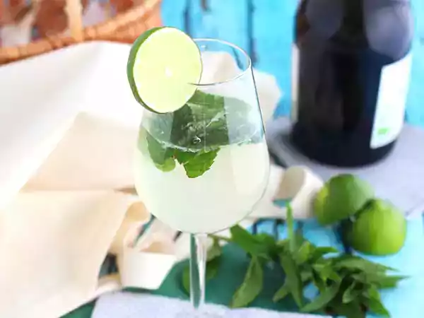 Opskrift Royal mojito med prosecco