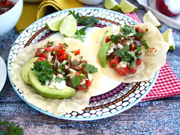 Opskrift Vegetariske tacos med linser