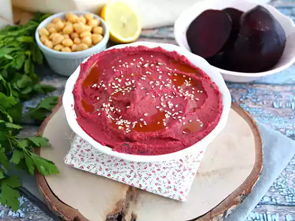Opskrift Rødbede-hummus