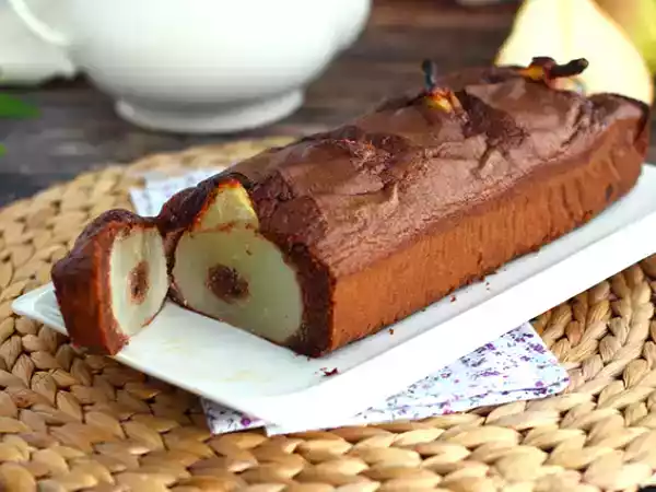 Opskrift Chokolade- og pærekage