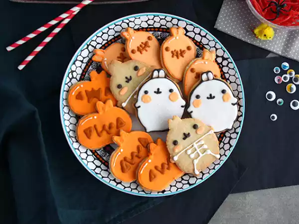 Opskrift Molang halloween-småkager