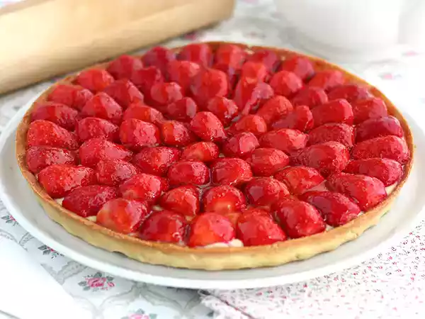 Opskrift Jordbærtærte