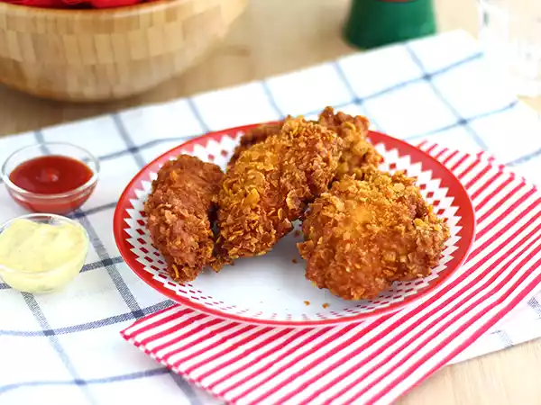 Opskrift Sprøde kyllingetern i kfc-stil