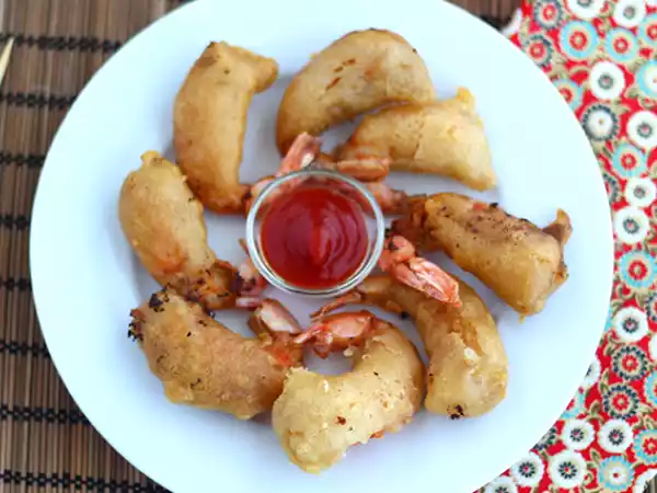Opskrift Beignet med rejer