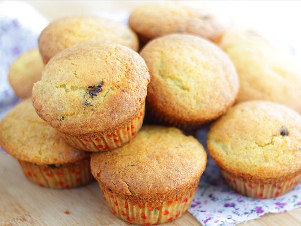 Opskrift Muffins med chokoladestykker, den amerikanske opskrift