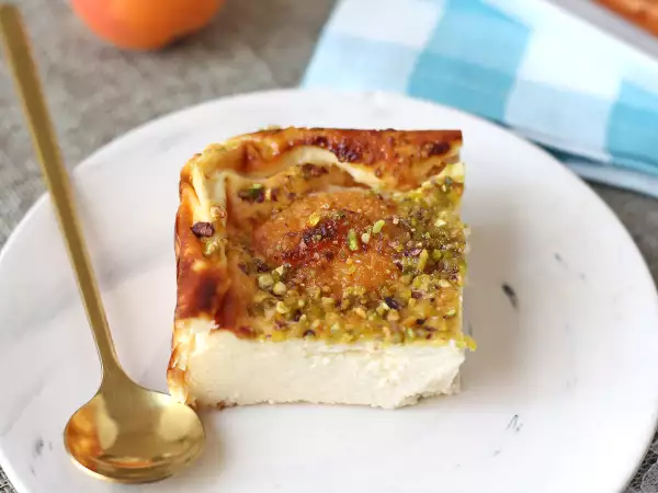 Opskrift Cheesecake med smeltende abrikoser