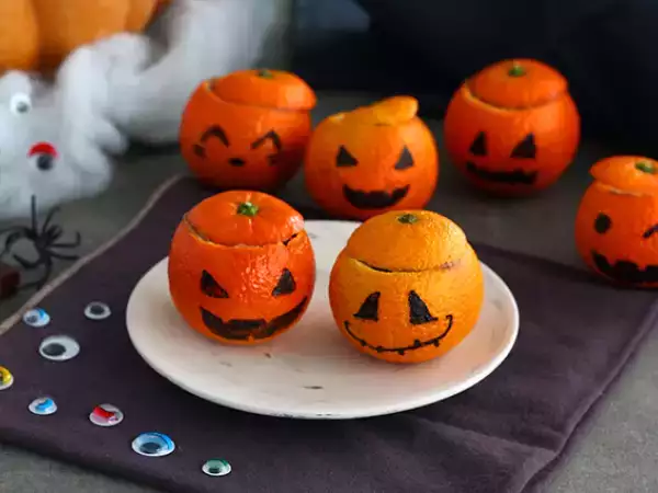 Opskrift Halloween-klementiner og chokolademousse
