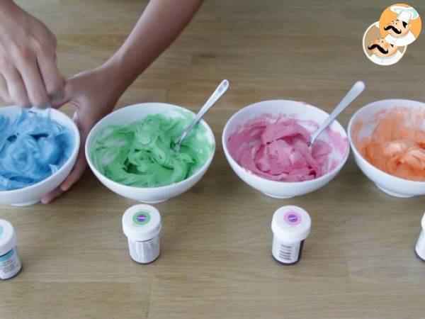 Monster-cupcakes til halloween - Forberedelse trin 8