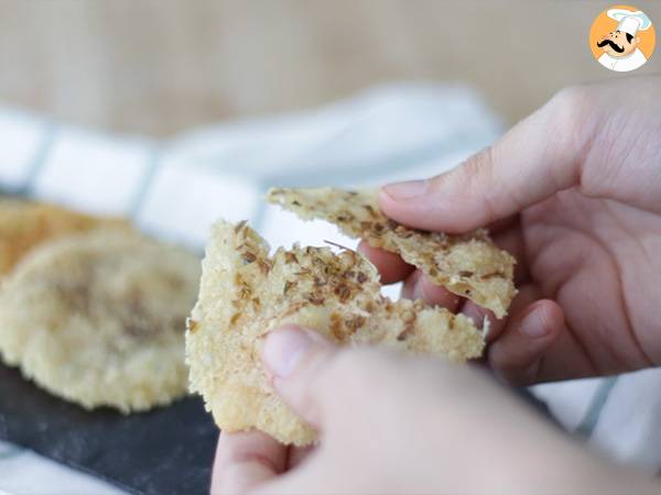 Parmesanchips med krydderurter og krydderier - Forberedelse trin 4