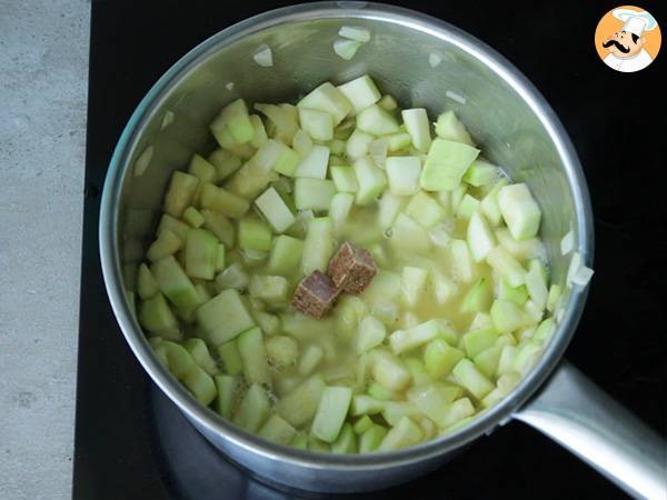 Courgettsuppe med fløde - Forberedelse trin 3