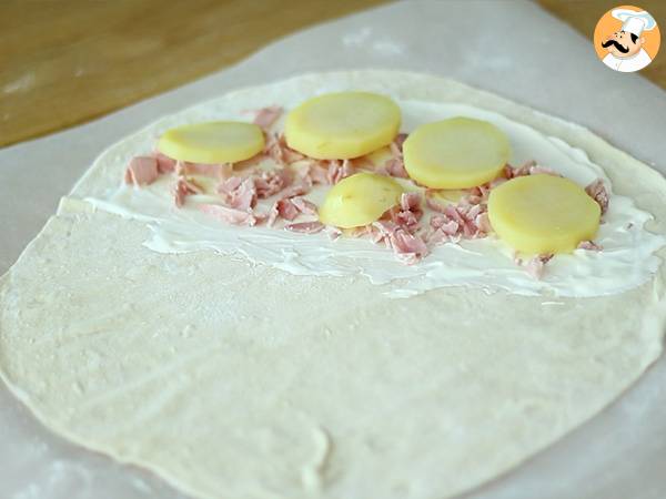 Chausson med raclette, savoyardisk calzone - Forberedelse trin 2