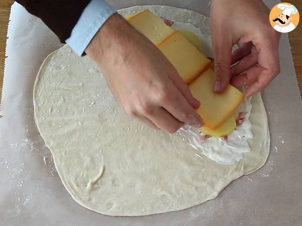 Chausson med raclette, savoyardisk calzone - Forberedelse trin 3