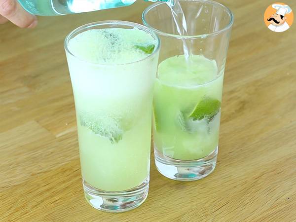 Agurk Mojito, alkoholfri cocktail - Forberedelse trin 4