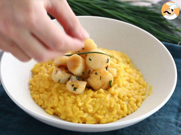 Risotto af kammuslinger med safran - Forberedelse trin 6