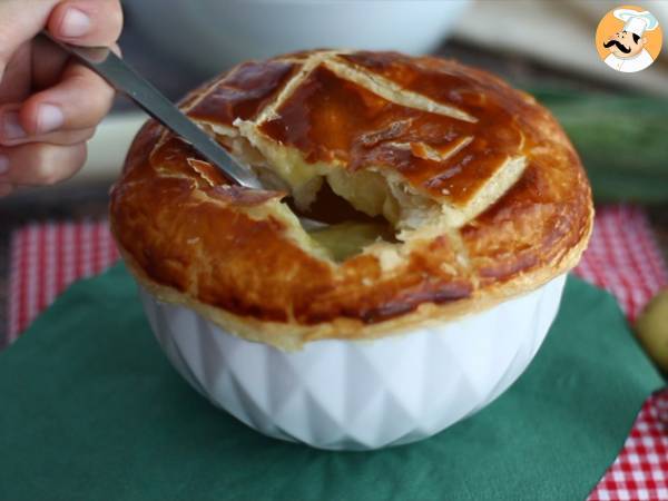 Porre- og kartoffelsuppe med butterdej - Forberedelse trin 8