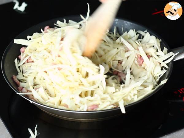Hvidkål med bacon - Forberedelse trin 2