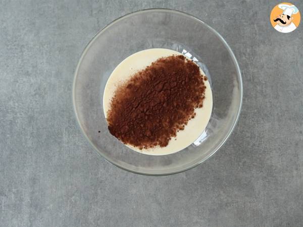 Vanilje- og chokolademarmorerede crepes - Forberedelse trin 3
