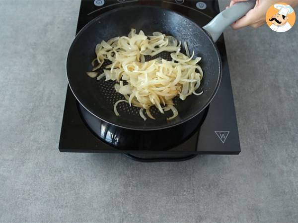 Boghvedepandekage med spinat, skinke og gedeost - Forberedelse trin 1
