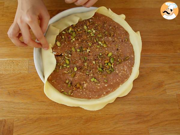 Frangipane-hindbær-pistacie-galette des rois - Forberedelse trin 5
