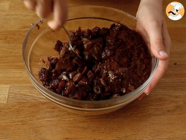 Brawnie - Rå brownie med dadler - Forberedelse trin 3