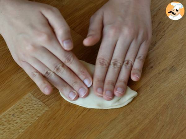 Tyrkiske pandekager fyldt med feta, citron og persille - Gözleme - Forberedelse trin 7