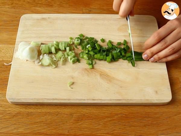 Gyozas med kylling, gulerødder og svampe - Forberedelse trin 3