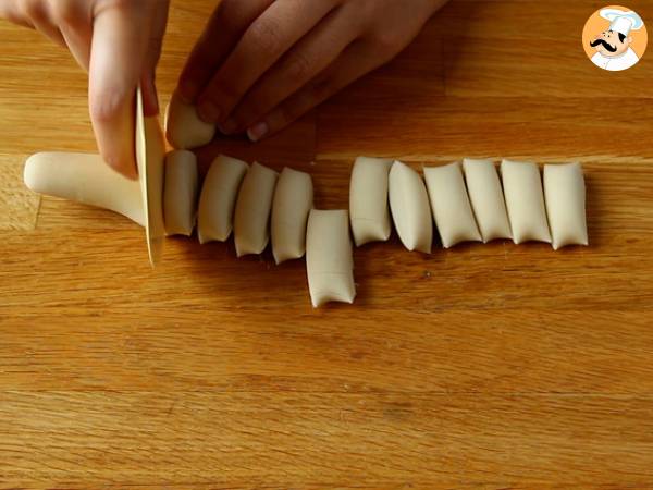 Gyozas med kylling, gulerødder og svampe - Forberedelse trin 5