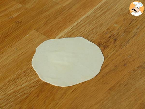 Gyozas med kylling, gulerødder og svampe - Forberedelse trin 7