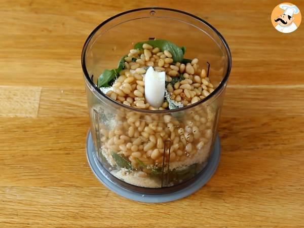 Hjemmelavet grøn pesto - pesto alla genovese - Forberedelse trin 1