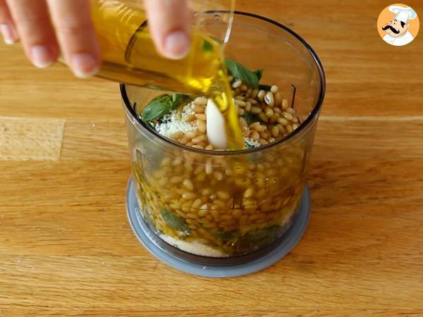 Hjemmelavet grøn pesto - pesto alla genovese - Forberedelse trin 2