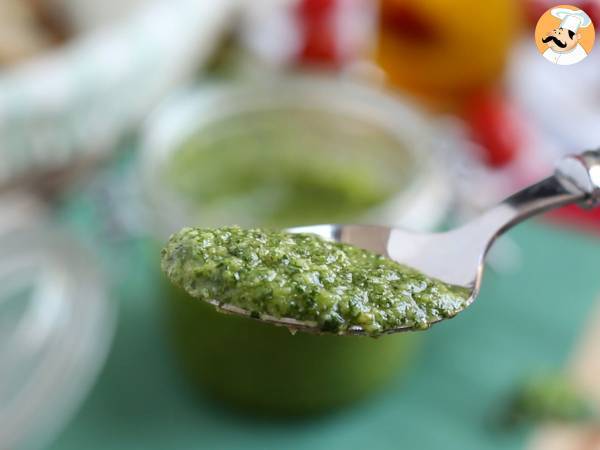 Hjemmelavet grøn pesto - pesto alla genovese - Forberedelse trin 4