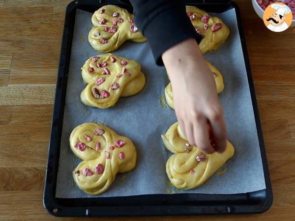 Ekstra bløde hjerteboller til Valentinsdag - Forberedelse trin 11