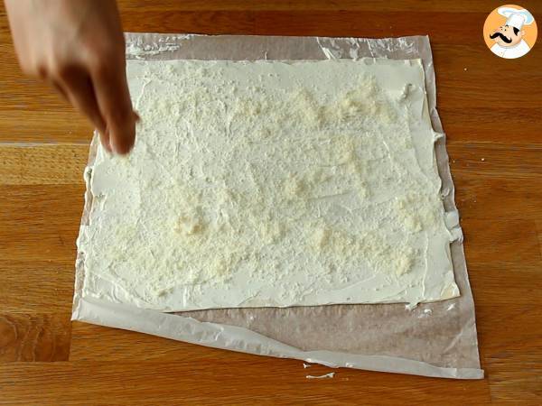 Butterdejssnurrer med ost og persille: et must til aperitiffen - Forberedelse trin 1